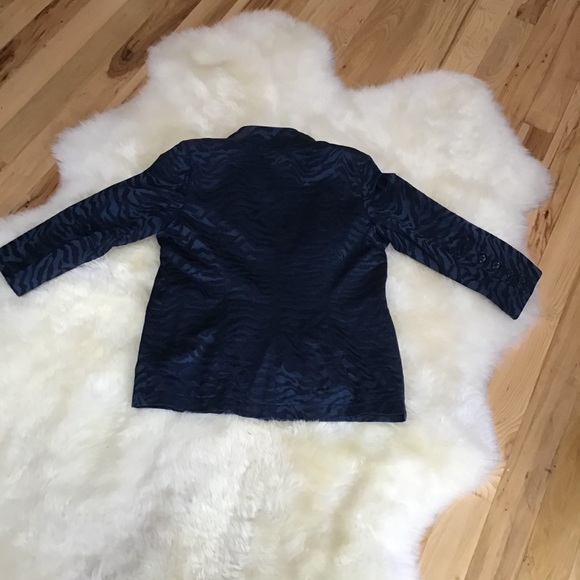 Linea by Louis Del’Olio Zebra Print Blazer, - Picture 2 of 6